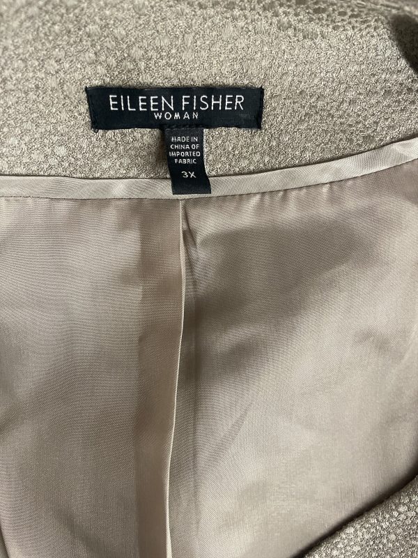 Blazer By Eileen Fisher In Tan, Size: 3x Hot on Sale