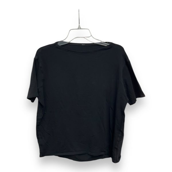 Athletic Top Short Sleeve By Lululemon In Black, Size: 12 Sale