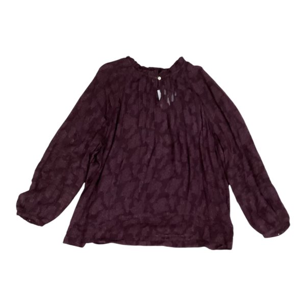 Blouse Long Sleeve By J. Jill In Purple, Size: L Online