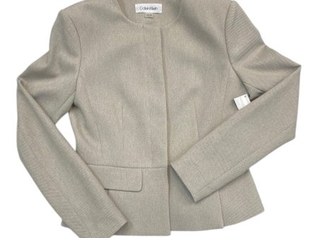 Blazer By Calvin Klein In Tan, Size:2 Online now