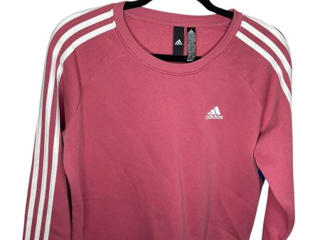 Athletic Sweatshirt Crewneck By Adidas In Pink, Size: L Online now