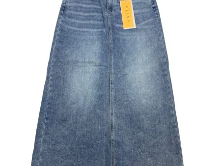 Skirt Maxi By Risen In Blue Denim, Size: M Online now