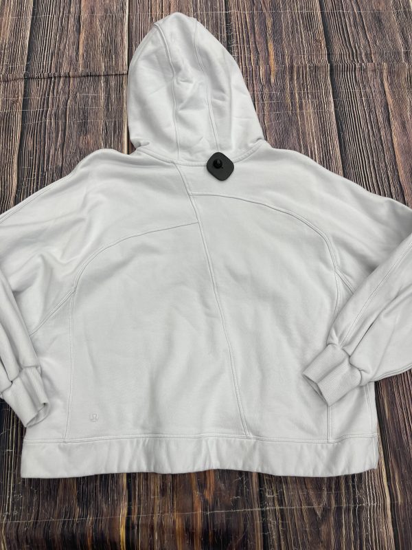 Athletic Sweatshirt Hoodie By Lululemon In Grey, Size: Xs For Cheap