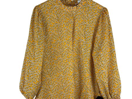 Blouse Long Sleeve By Carolina Belle In Yellow, Size: Xl Online Sale