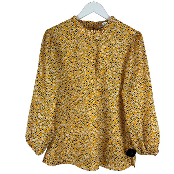 Blouse Long Sleeve By Carolina Belle In Yellow, Size: Xl Online Sale