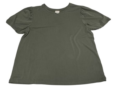 Top Short Sleeve By A New Day In Green, Size: L Online Sale