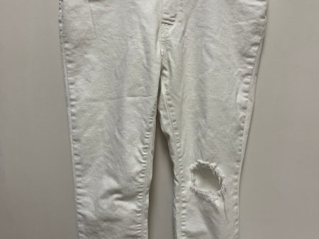 Jeans Skinny By Levis In White Denim, Size: 18 For Cheap