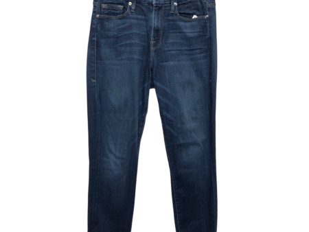 Jeans Skinny By Good American In Blue Denim, Size:0 Sale