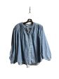 Blouse 3 4 Sleeve By Pilcro In Blue Denim, Size: M Hot on Sale