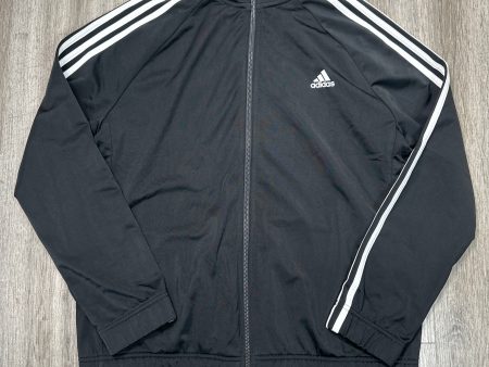 Athletic Jacket By Adidas In Black, Size: 2x Sale