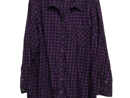 Top Ls By Croft And Barrow In Checkered Pattern, Size:3X For Discount