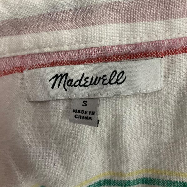 Blouse Short Sleeve By Madewell In Striped Pattern, Size: S Hot on Sale