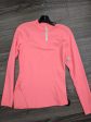 Athletic Top Long Sleeve Collar By Lululemon In Neon, Size: 8 Online Sale