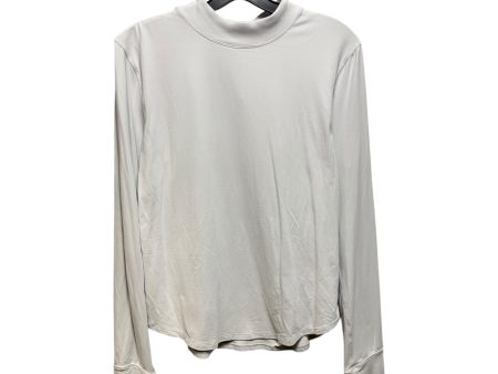 Athletic Top Long Sleeve Crewneck By Lululemon In White, Size: 12 For Sale