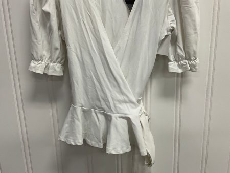 Top Short Sleeve By Forever 21 In White, Size: L For Sale