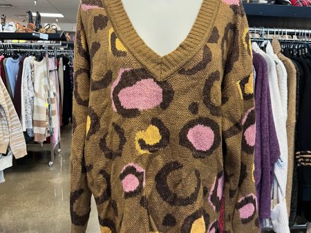 Sweater By Andree By Unit In Brown, Size: L For Cheap