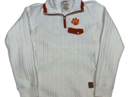 Athletic Sweatshirt Collar By Pressbox In Cream, Size: M Cheap