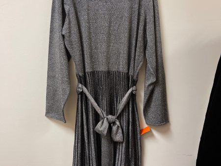 Dress Casual Maxi By Ashley Stewart In Silver, Size: 3x Discount