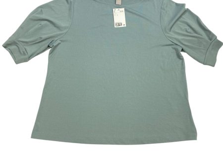 Top Short Sleeve By H&m In Green, Size: L Discount