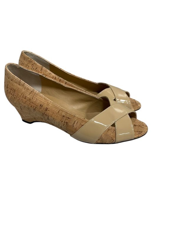 Sandals Heels Platform By Clothes Mentor In Tan, Size: 7 Fashion