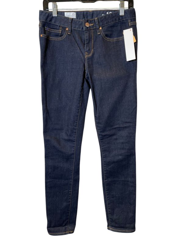 Jeans Skinny By Gap In Blue Denim, Size: 4 For Discount