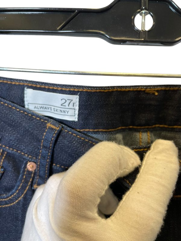 Jeans Skinny By Gap In Blue Denim, Size: 4 For Discount