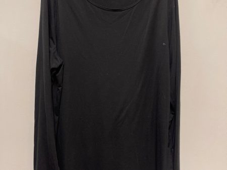 Athletic Top Long Sleeve Crewneck By Old Navy In Black, Size: 2x Online Hot Sale