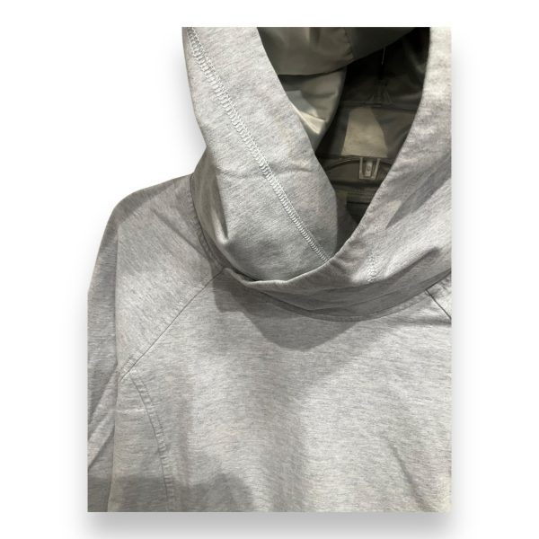 Athletic Sweatshirt Hoodie By Lululemon In Grey, Size: 8 Cheap