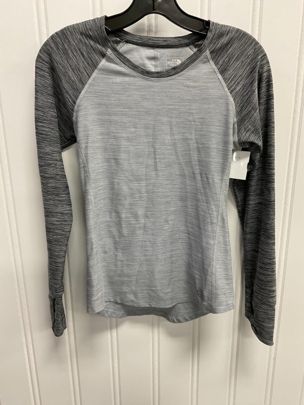 Athletic Top Long Sleeve Crewneck By The North Face In Grey, Size: Xs For Cheap