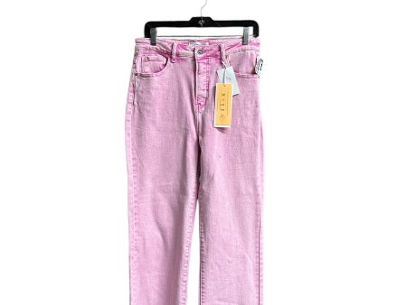 Jeans Wide Leg By Risen In Pink, Size: 10 Discount