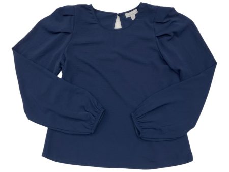 Top Long Sleeve By Allison Joy In Navy, Size: S For Discount