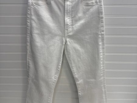 Jeans Straight By Mother In White, Size: 2 For Cheap