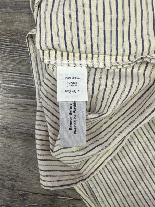 Top 3 4 Sleeve By Madewell In Striped Pattern, Size: Xl Sale