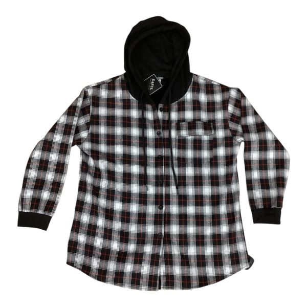 Jacket Shirt By Clothes Mentor In Plaid Pattern, Size: 2x Online now