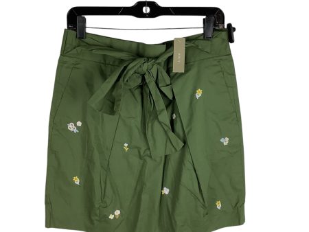 Skirt Mini & Short By J. Crew In Green, Size: 10 Hot on Sale