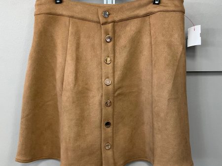 Skirt Mini & Short By Clothes Mentor In Brown, Size: L Online now