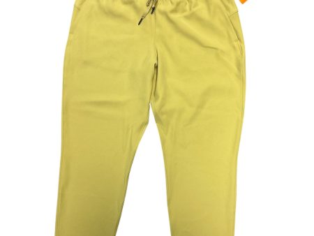 Athletic Pants By Lululemon In Yellow, Size: 12 Online Hot Sale