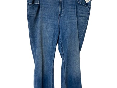 Jeans Flared By Old Navy In Blue Denim, Size: 18 Discount