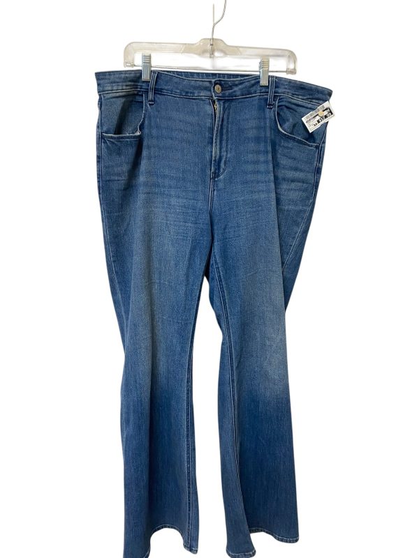 Jeans Flared By Old Navy In Blue Denim, Size: 18 Discount