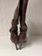 Boots Knee Heels By Clothes Mentor In Brown, Size: 10 Sale