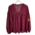 Blouse Long Sleeve By Entro In Red, Size: M For Sale