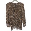 Blouse Ls By Lucky Brand In Brown, Size:Xl Online now