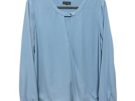 Blouse Ls By Vince Camuto In Blue, Size:L Hot on Sale