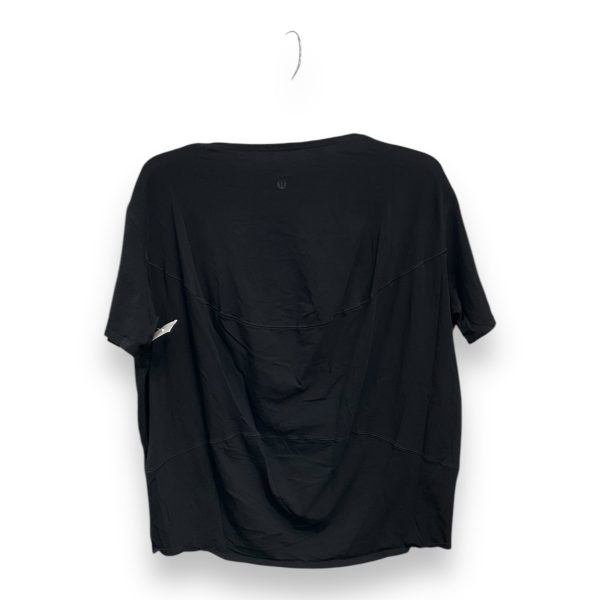 Athletic Top Short Sleeve By Lululemon In Black, Size: 12 Sale