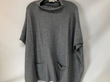 Sweater Short Sleeve By Rd Style In Grey, Size: M Supply