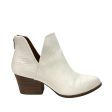 Boots Ankle Flats By So In Ivory, Size: 6.5 Fashion