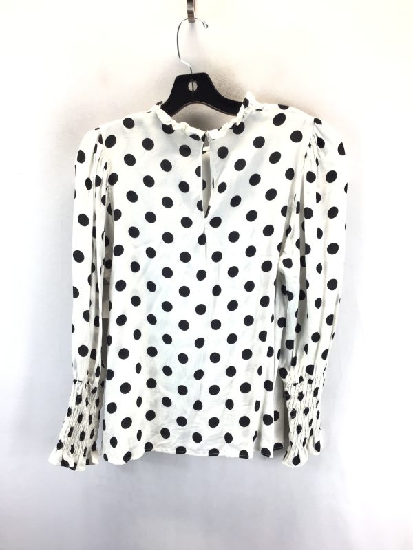 Blouse Long Sleeve By Zara Women In Polkadot Pattern, Size: L Fashion