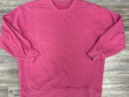 Sweatshirt Crewneck By Lululemon In Pink, Size: M Cheap