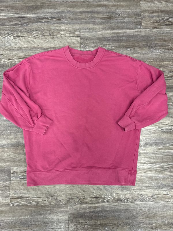 Sweatshirt Crewneck By Lululemon In Pink, Size: M Cheap