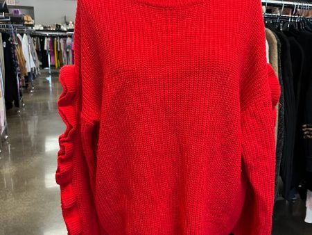 Sweater By Clothes Mentor In Red, Size: S on Sale